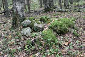Каменные груды  озера Топозеро, Республика Карелия.