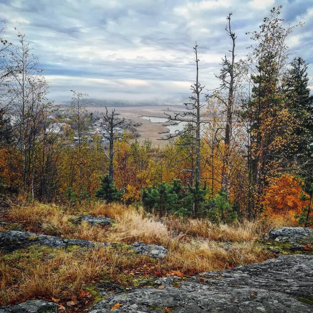 Гора Кухавуори в городе Сортавала, Карелия