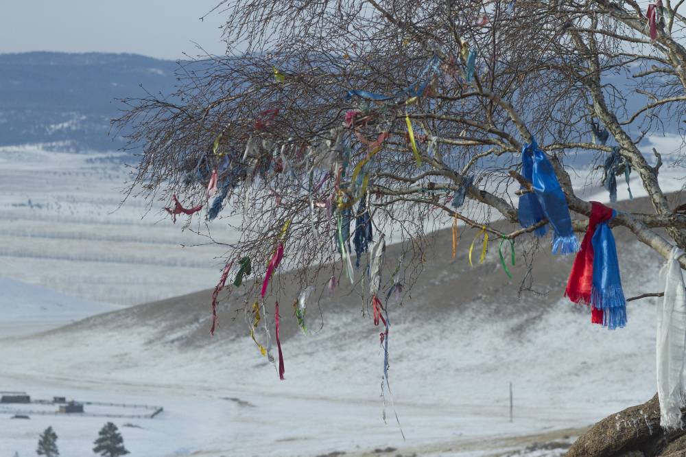 Подношение хадаков -ритуальных лент