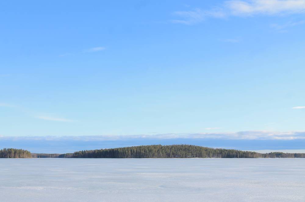 Pyhäjärve Hiidenmäki kevadtalvel