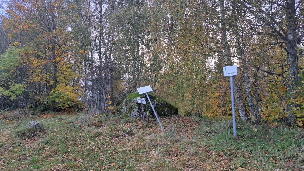 Sügise varjus Lauritsa kivi