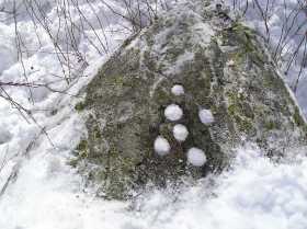 Stone and snow